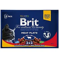 Brit Premium Cat Pouches gaļas šķīvis 4X100G 320886