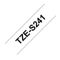Brother  Tze-S241 Strong Adhesive Laminated Tape Black on White, Tze, 8 m, 1.8 cm 470966