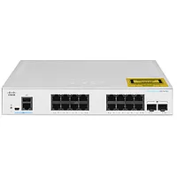 Cisco Cbs350-16T-2G-Eu tīkla slēdzis pārvaldīts L2/L3 Gigabit Ethernet 10/100/1000 Sudrabs 368273