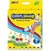 Flomāsteri Amos ColorStamp, 8 krāsas 540355