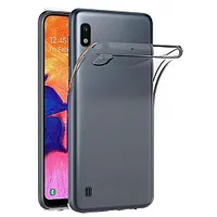 Fusion Ultra Back Case 0.3 mm Izturīgs Silikona Aizsargapvalks Priekš Samsung A105 Galaxy A10 / M105 M10 Caurspīdīgs 141768
