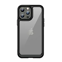 iLike Apple iPhone 12 Pro Space Case hard cover with a gel frame Transparent Black 655260