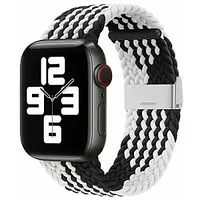 iLike Apple Watch 38/40/41Mm Braided Fabric Strap Black White 697971