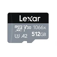 Lexar 512Gb microSDXC augstas veiktspējas 1066X Uhs-I C10 A2 V30 U4 45676