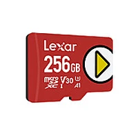 Lexar Play Uhs-I Microsdxc, 256 Gb, Flash memory class 10, Red, 150 Mb/S 153928