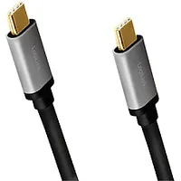 Logilink Usb 3.2 Gen 2 cable, C/M to C/M, 4K/60Hz, Pd,Alu Cua0107 1 m, Usb-C male, male 151528