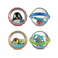 Munchkin Float and Play Bubbles zīdaiņu un mazuļu vannas rotaļlieta, 4M, 4 gab., 01158402 444891