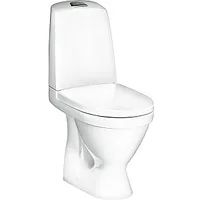 Nautic 1510 tualete, slēpts P-Veida savienojums, Hygienic Flush mala, dubultā skalošana, Soft Close/Quick Release vāks, Ceramicplus, balts 675468