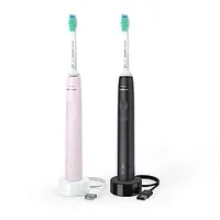 Philips Sonicare Electric Toothbrush Hx3675/15 Rechargeable, For adults, Number of brush heads included 2, teeth brushing modes 1, Sonic technology, Black/Pink 300826