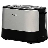 Philips Viva Collection Toaster Hd2635/90, plastic, long slot, bun warmer, white 474002
