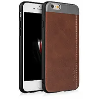 Qult Luxury Slate Back Case Aizmugurējais Silikona Apvalks Priekš Apple iPhone X Brūns 403587