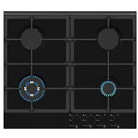 Simfer Hob H6 401 Tgrsp Gas on glass, Number of burners/cooking zones 4, Mechanical, Black 153769