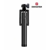 Swissten Wired Selfie Stick ar iebūvētu pogu statīvā 358064