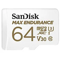 Адаптер Sandisk Max Endurance microSDXC 64 Гб Class 10 U3 260523