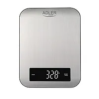 Adler Kitchen scale Ad 3174	 Maximum weight Capacity 10 kg, Graduation 1 g, Display type Led, Inox 369403