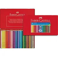Akvareļu zīmuļi Faber-Castell Grip 2001, 36 krāsas, metāla kārba 613823