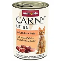 Animonda Carny Kitten Veal Chicken Turkey - mitrā kaķu barība 400G 480420