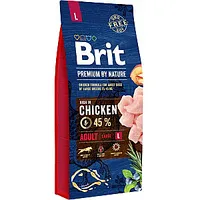 Brit Premium By Nature Adult L Large 15 кг 245927