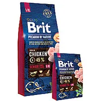 Brit Premium by Nature Senior L  Xl 15 kg Ābols, vista, kukurūza 275849