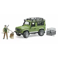 Bruder Land Rover Defender universālis ar mežsargu un suni, 02587 428865
