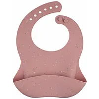 Canpol Babies silikona lacīte ar kabatu Dots, 51/029Pink 613968