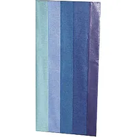Dekoratīvs papīrs 50X70Cm, 5 loksnes, zilie toņi 548020