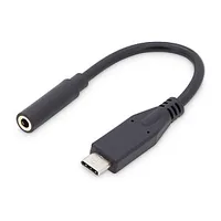 Digitus Usb Type-C Audio adapter cable, - 3.5Mm M/F, 0.2M, input/output, Version 3.1 Ak-300321-002-S	 Black, 3.5Mm, 424141