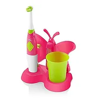 Eta Toothbrush with water cup and holder Sonetic  Eta129490070 Battery operated, For kids, Number of brush heads included 2, Pink 151033