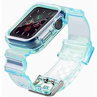 Fusion Light Set silikona siksniņa Apple Watch  42Mm / 44Mm 45Mm zila 392139