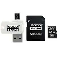 Goodram 64Gb microSDXC 10. klases Uhs I  adapteris czytnik 44730