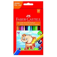Krāsainie zīmuļi Faber-Castell Jumbo, 24 krāsas 540976