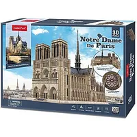 Kubiskā jautra 3D mīkla Parīzes Dievmātes katedrāle 450061