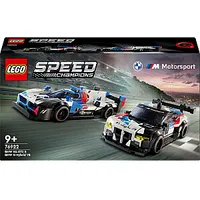 Lego ātruma čempioni Bmw M4 Gt3 un M Hybrid V8 sacīkšu automašīnas 76922 642507