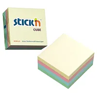 Līmlapiņu kubs Stickn 21013, 76X76Mm, 400 lapas, pasteļa krāsu asorti 549791