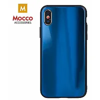 Mocco Aurora Glass Silikona Apvalks Priekš Samsung Galaxy S21 Zils 395032
