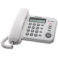 Panasonic Corded Kx-Ts560Fxw 588 g White 198 x 195 95 mm Caller Id Phonebook capacity 50 entries Built-In display 607579