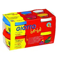 Plastilīns Fila Giotto Bebe, 4X100G, dzeltens/zils/sarkans/balts 540515