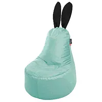 Qubo Mommy Rabbit Black Ears Mint Velvet Fit пуф кресло-мешок 506655