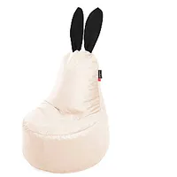 Qubo Mommy Rabbit Black Ears Vanille Velvet Fit пуф кресло-мешок 506621