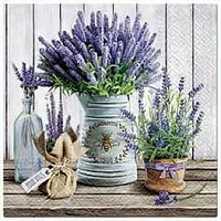 Salvetes 25X25Cm Lavender In Bucket, Paw Decor Collection 312667