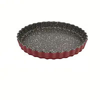 Stoneline Quiche and tarte dish 21550 1.3 L, 27 cm, Borosilicate glass, Red, Dishwasher proof 314590