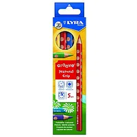 Trīsstūrveida krāsainie zīmuļi Lyra Groove 5 krāsas 541143