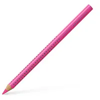 Trīsstūrveida krāsains zīmulis Faber-Castell Jumbo Grip, neona rozā 540913