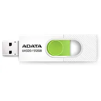 Adata Auv320 512Gb Usb Flash Drive, White/Green 624824