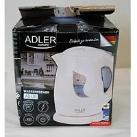 Adler Sale Out. Ad 08 Cordless Water Kettle, Beige Kettle b Standard 850 W 1 L Plastic 360 rotational base Damaged Packaging	  Packaging 697874