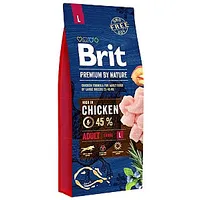 Brit Premium by Nature Chicken Large Adult - sausā barība suņiem 8 kg 473389