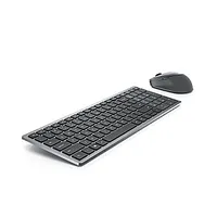 Dell Keyboard and Mouse Km7120W Wireless, 2.4 Ghz, Bluetooth 5.0, layout Russian, Titan Gray 151291