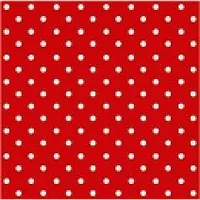 E Salvetes 33X33Cm Dots Red, Paw Decor Collection 611599