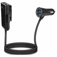 Gembird 4-Port Front and Back Seat Car Charger 521856