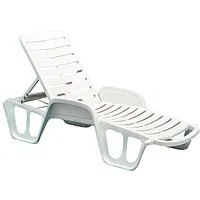 Guļamkrēsls Fisso, 71X192Xh45Cm, balts 68591